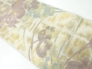 アンティーク 万寿菊模様織出し袋帯(材料)